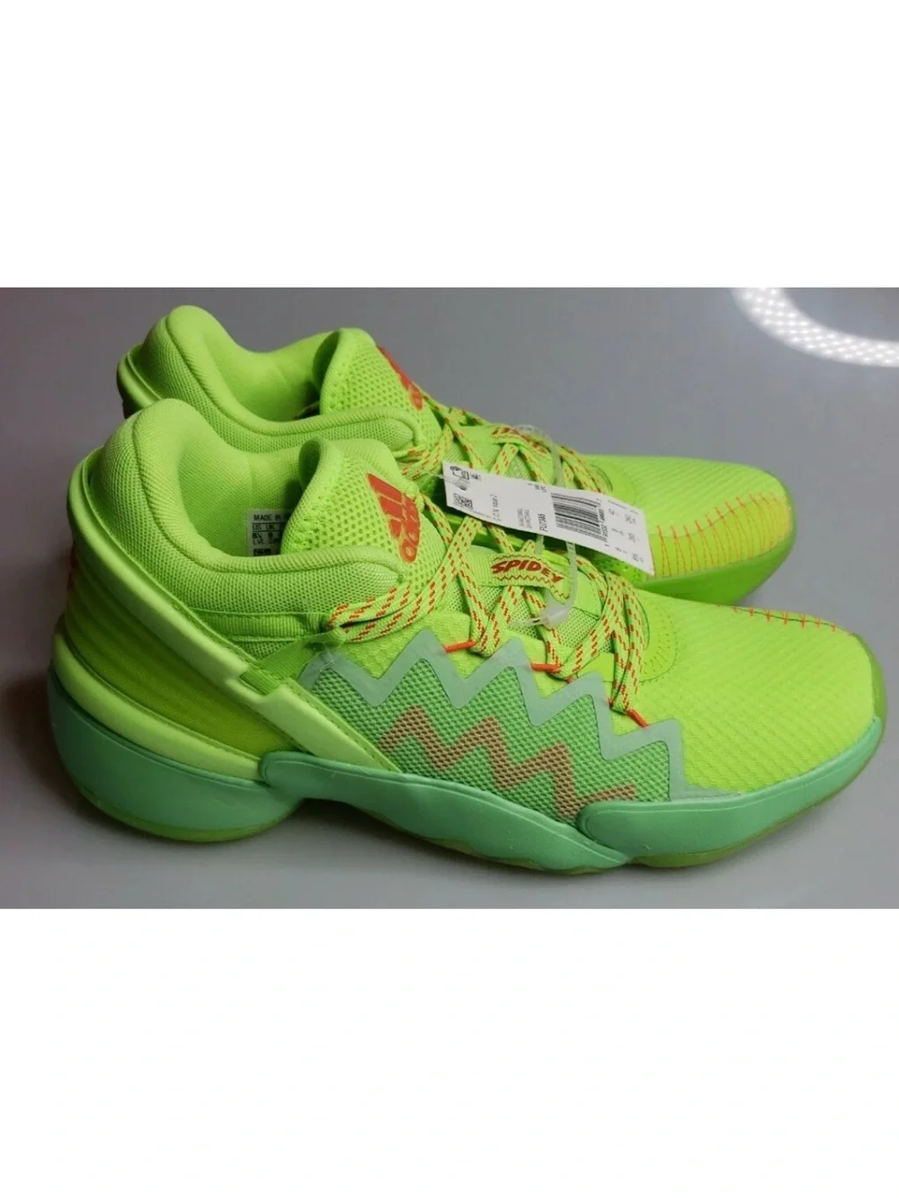 Mens Adidas X Marvel D.O.N. Issue 2 Spidey Sense Basketball Shoes FU7385 NEW
